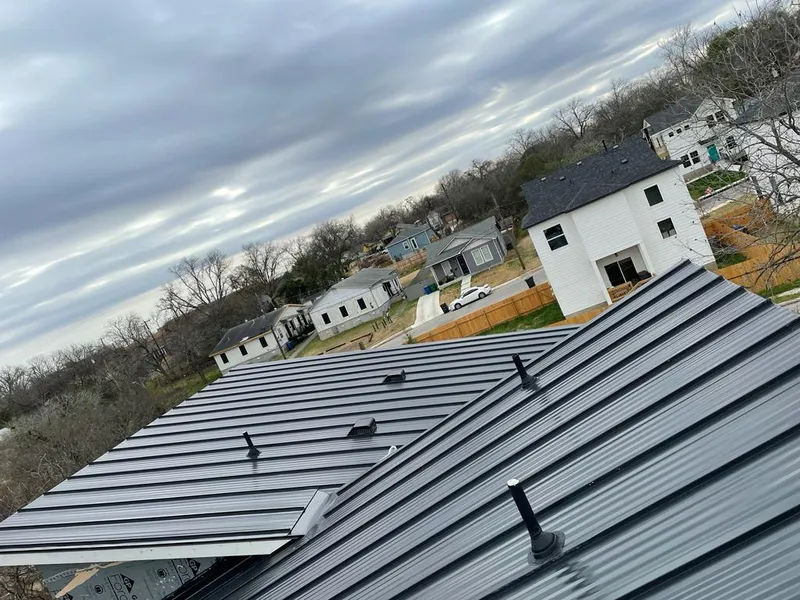 Standing seam metal roof panels with vents for Skylight Repair in Hilltown